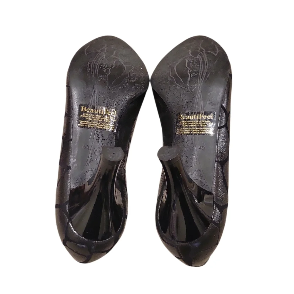BeautiFeel Printed‎ Heels Black